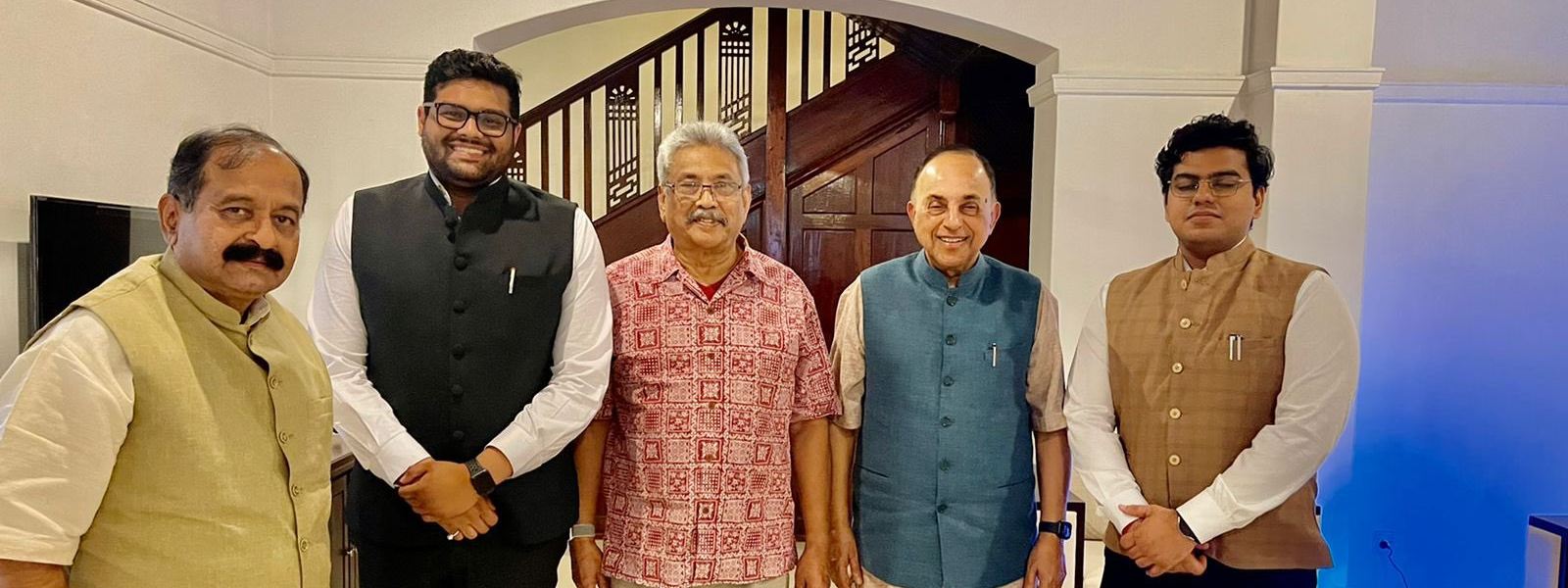 India’s Subramanian Swamy meets Gotabaya Rajapaksa in Colombo